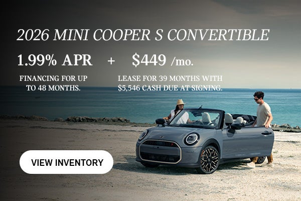 MINI Convertible parked.